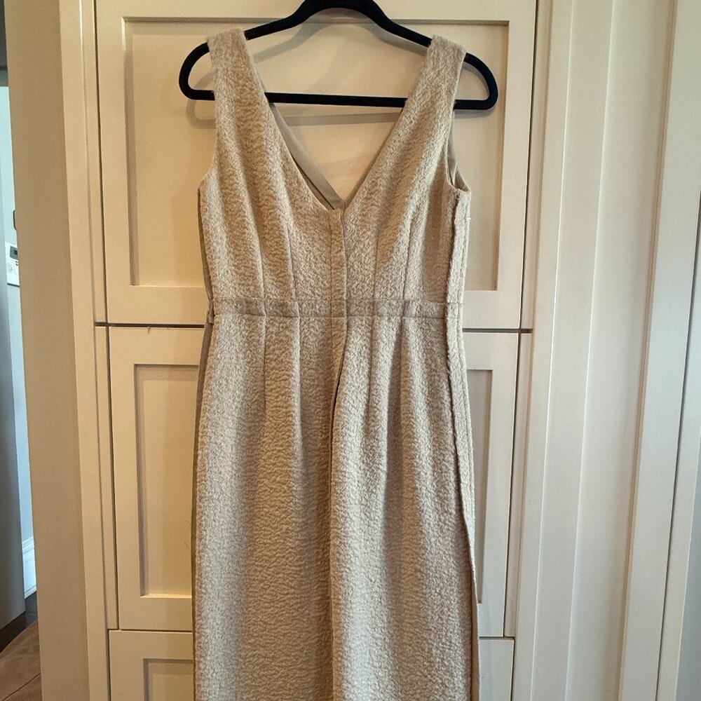 Calvin Klein Wool V-Neck Dress